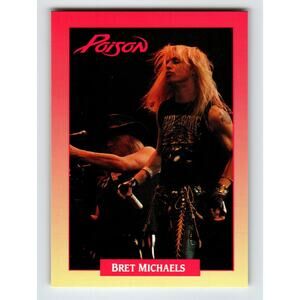 Poison Bret Michaels 1991 Rockcards Brockum 200 Music Card